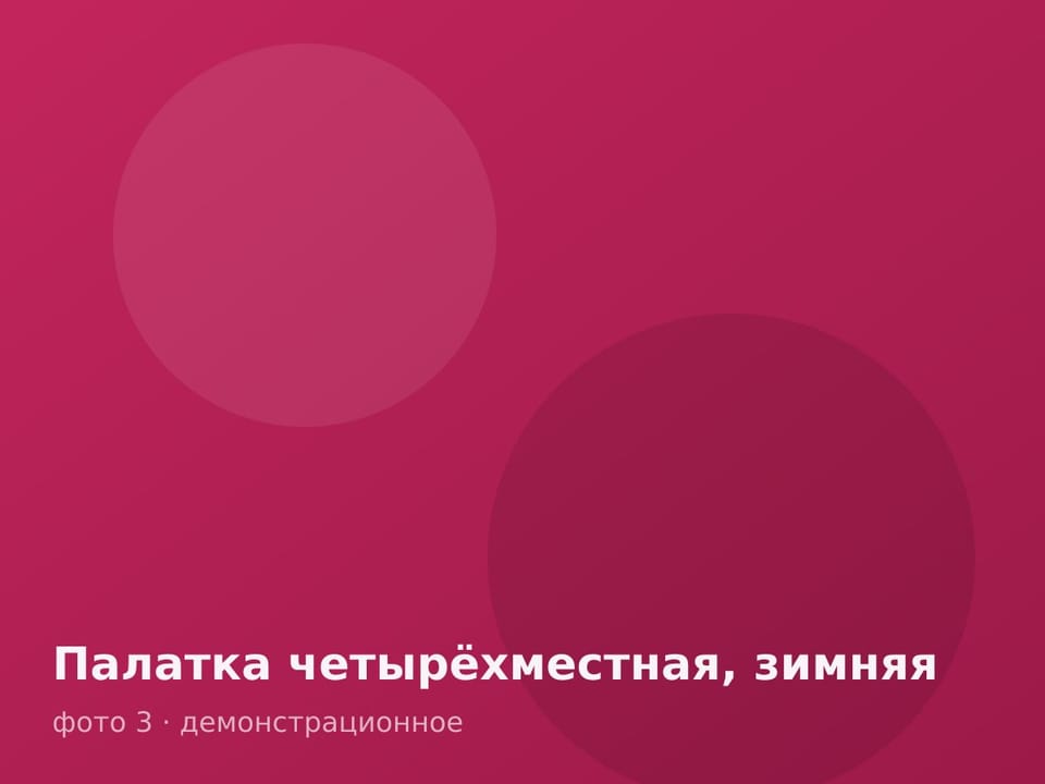 Палатка четырёхместная, зимняя — фото 3