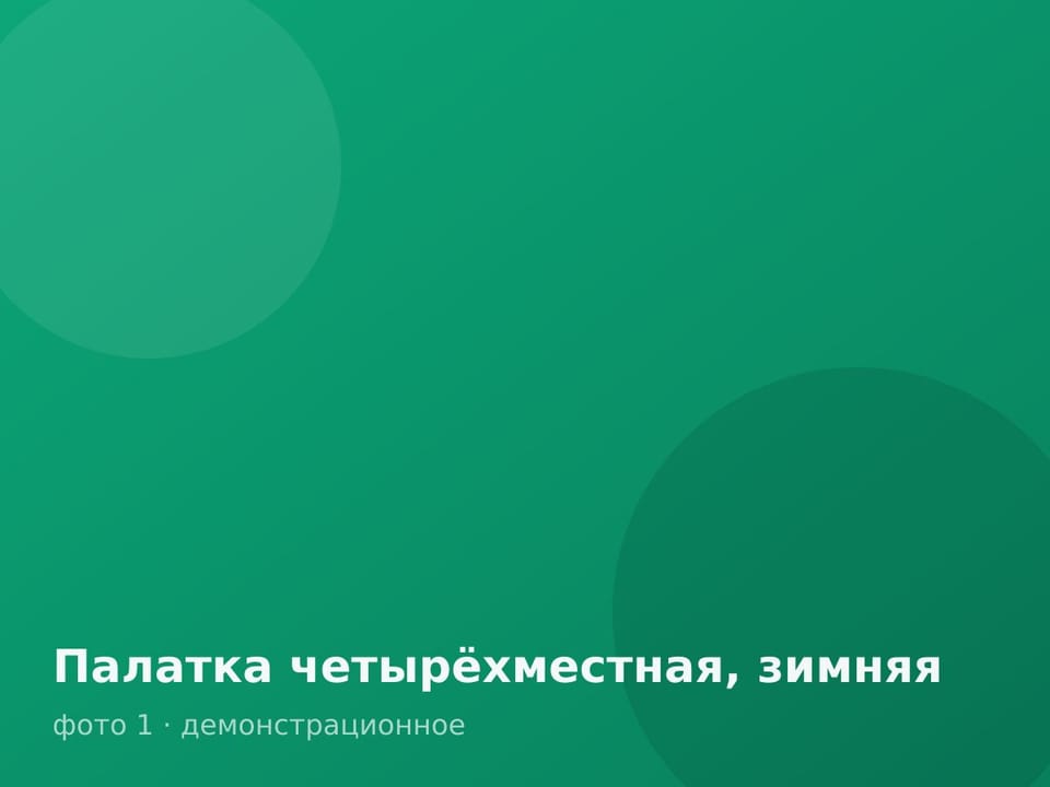 Палатка четырёхместная, зимняя — фото 1
