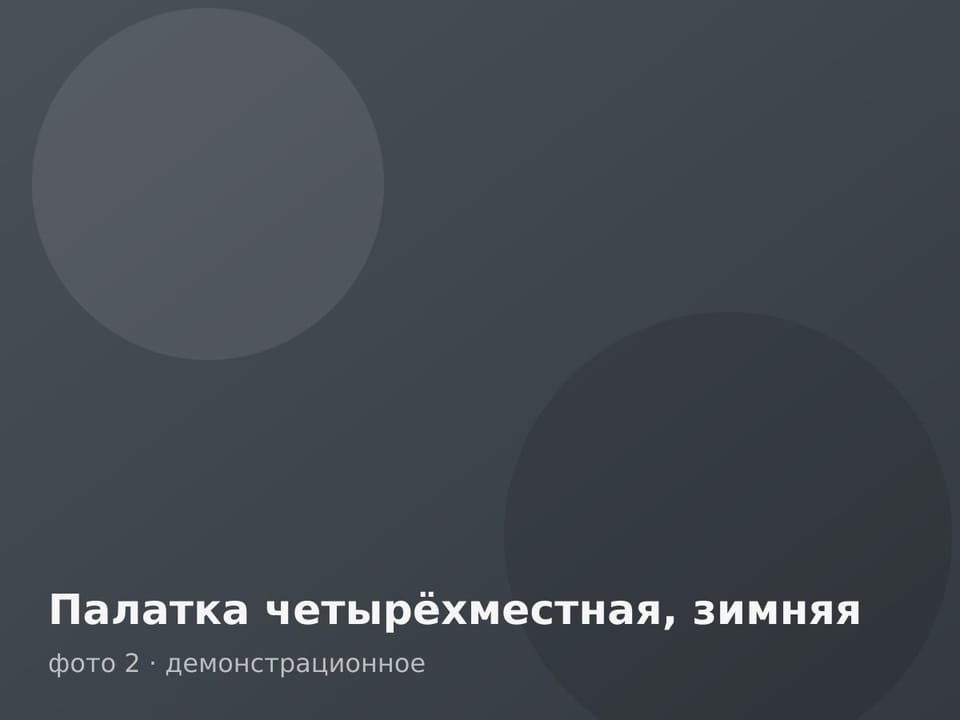 Палатка четырёхместная, зимняя — фото 2